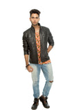 Men's leather jacket
