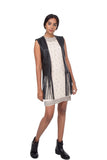 Fringe leather vest