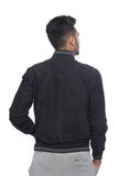The Suede Bomber- Dark Navy
