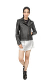 Black biker jacket